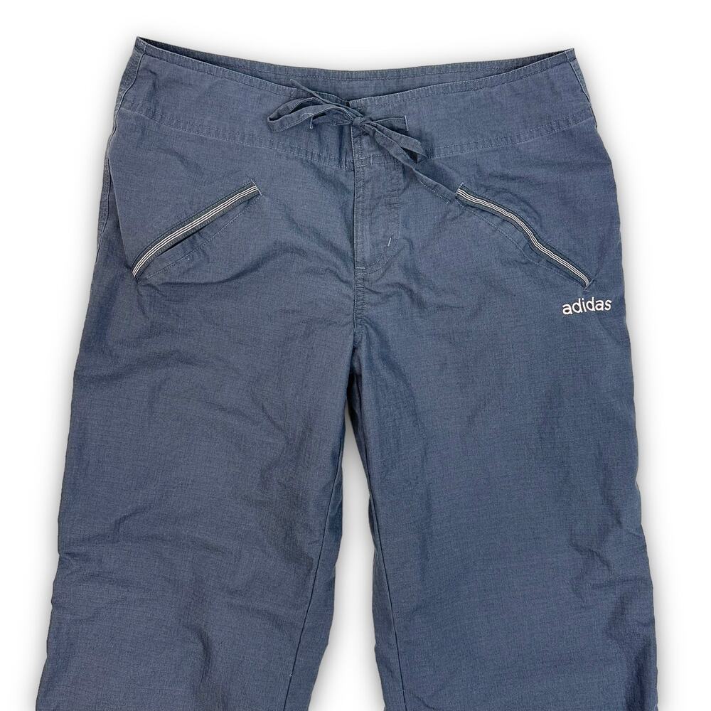 Adidas Womens Scrub Bottoms Pants Straight Leg Pockets Blue Gray Size Small - Picture 2 of 5